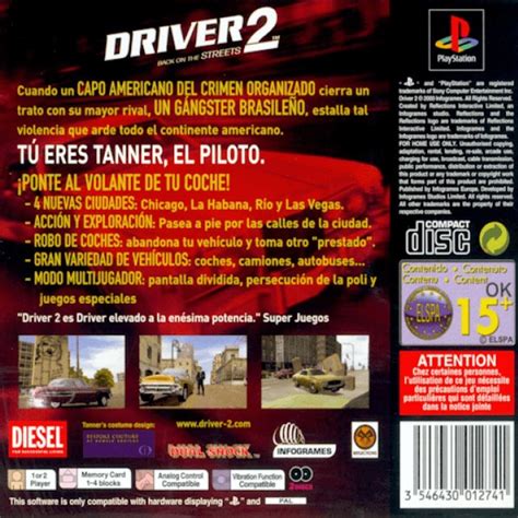 Driver 2 Back On The Streets Boxarts For Sony Playstation The Video