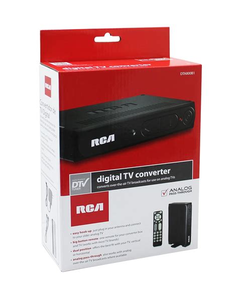 Rca Dta B Digital To Analog Pass Through Tv Converter Box Ebay