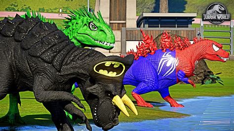 Batman Ultimasaurus Vs Hulk Indominus Rex Jurassic World Evolution