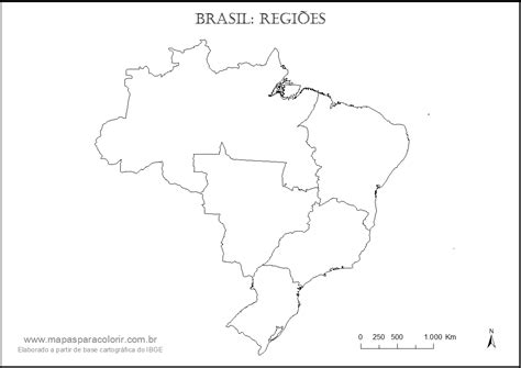 Mapas Do Brasil Para Colorir