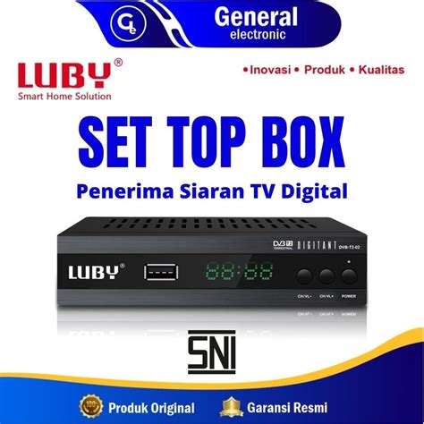 Jual Set Top Box Luby Dvb T2 02 Stb Receiver Tv Stb Penerima Siaran