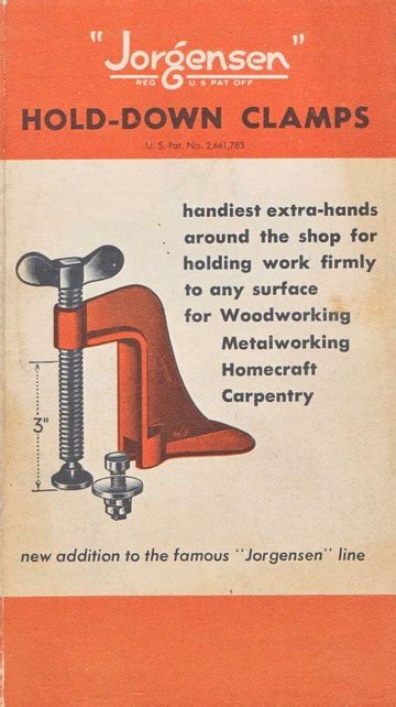 Jorgensen Hold Down Clamps Adjustable Clamp Co Free Download