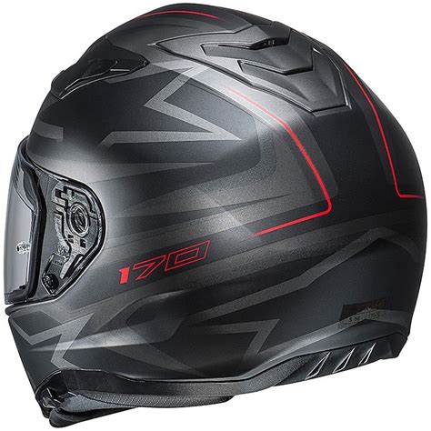 Casque de moto intégral HJC I70 double visière Cravia MC1SF noir rouge