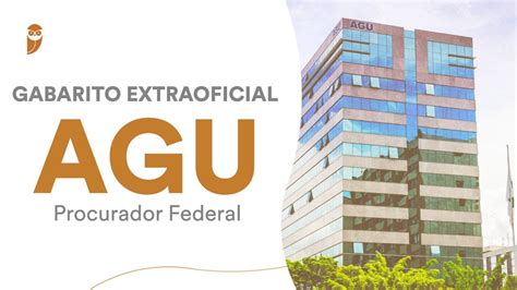 Gabarito Extraoficial Procurador Federal AGU YouTube