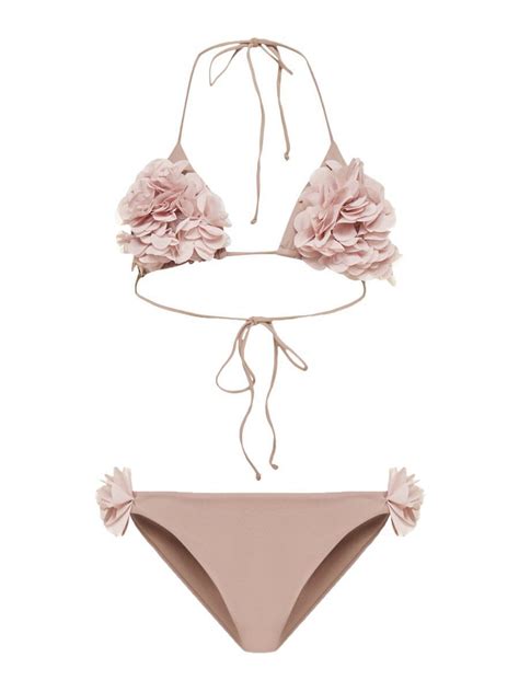 Buy LA REVECHE Shayna Bikini Swimsuit Pink At 18 Off Editorialist