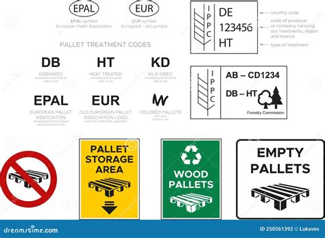 Pallet Symbols Stock Vector Illustration Of Icon Delivering 250561392