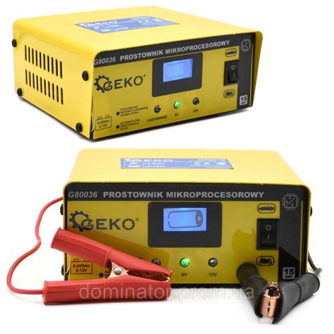 Мощное Зарядное Устройство 15А для Автомобильных Аккумуляторов GEKO 6В ...