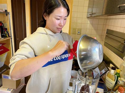 日比野菜緒さんのインスタグラム写真 日比野菜緒instagram「 ギルトフリーな豆腐チョコケーキ 小麦粉、砂糖、乳製品、卵を使わ