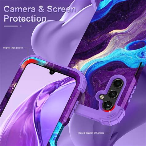 For Galaxy A15 5g Case Heavy Duty Shockproof Protection Soft Silicone Rubber Bumperhard