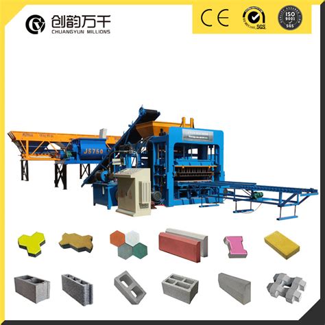 Qt 12 15 Full Automatic Hydraulic Concrete Hollow Brick Making Machine