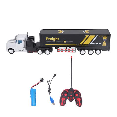 Rc Semi Truck With Trailer Simulation Remote Control Flatbed Truck 132