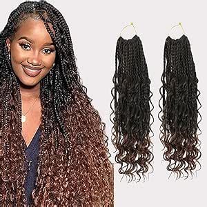 Extensions De Cheveux Synth Tiques Tress S Au Crochet Avec Extr Mit S