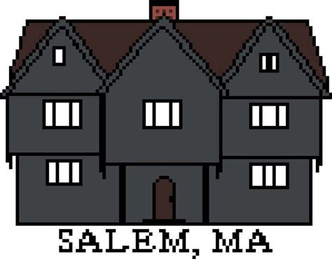 Salem Witch House Cross Stitch Pattern PDF - Etsy