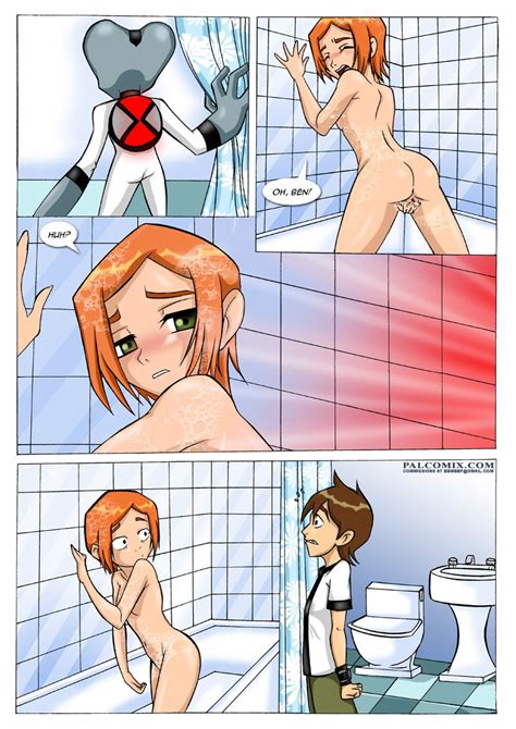 Rule 34 Alien Bath Bbmbbf Ben 10 Ben Tennyson Breasts Comic Cousin