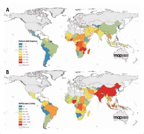 World Map Of The Prevalence Of Glucose 6 Phosphate Dehydrogenase