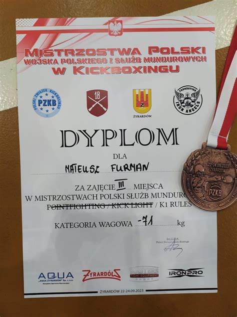 Mistrzostwa Polski Wojska Polskiego I S U B Mundurowych W Kickboxingu