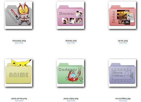 Various folder icons - Mac by paulosaopaulino on DeviantArt