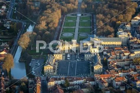 Aerial Luneville Et Son Chateau Lorraine France Stock Photo