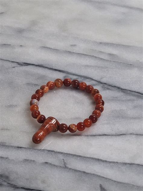 Crystal Bracelet Red Jasper Qx Shop