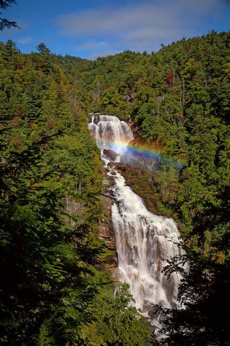 Rainbow Over Whitewater Falls Digital Art By John Haldane Fine Art