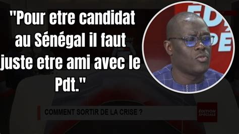 Les graves révélations de Ndiaga Diaw Pour etre candidat il faut