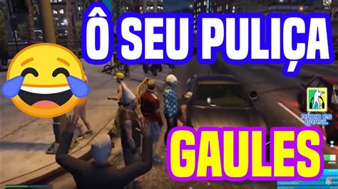 Gaules e Flokinho ô seu puliça e o lanche caro GTA RP YouTube