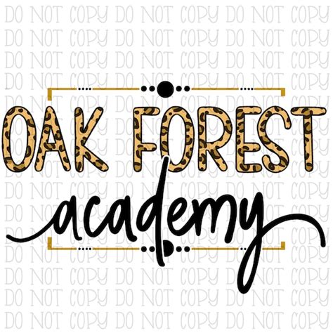 Oak Forest Academy Louisiana Leopard Black and Gold - Etsy