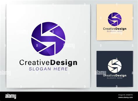 Initial Letter S Modern Shutter Camera Logo Ideas Inspiration Logo