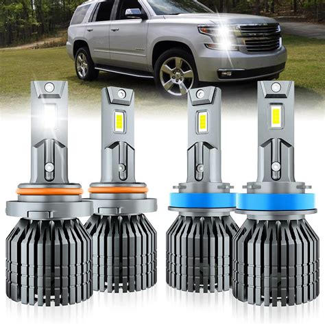 Enjoyakom High Beam H Low Beam Headlamps Light Bulbs Fit For