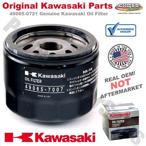 Kawasaki Oil Filter For Kawasaki 22 24 Hp Engines Fits Most Fr Fs Fx