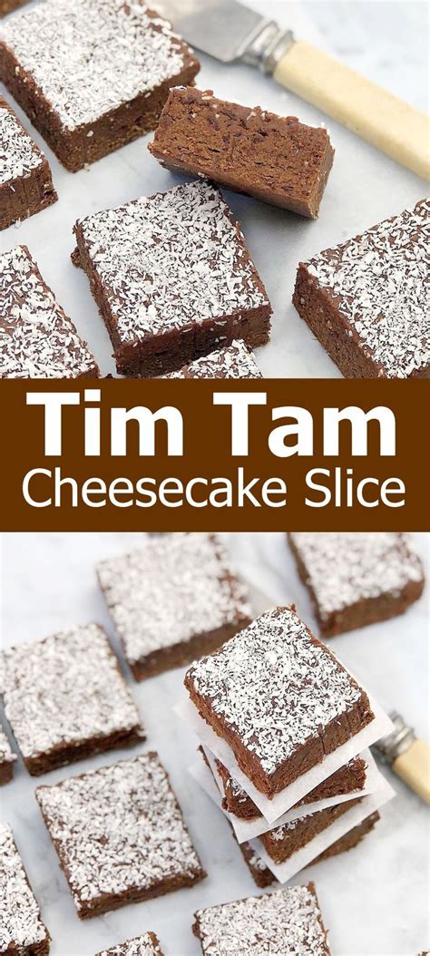 Tim Tam Cheesecake Slice with Raspberry · Chef Not Required... | Tim tam cheesecake, Cheesecake ...