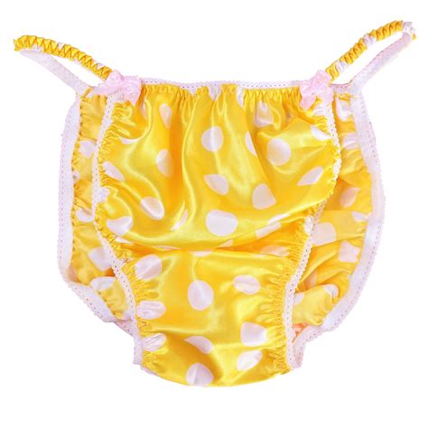 Buy Anias Poison Sissy Panties Yellow Polka Dot Satin String Bikini