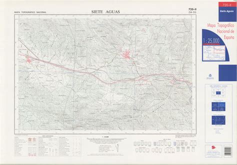 Siete Aguas Mapa Topográfico Nacional 1 25 000 1996