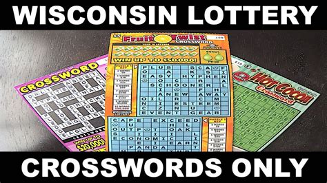 Wisconsin Lottery Tickets Crosswords Only Youtube