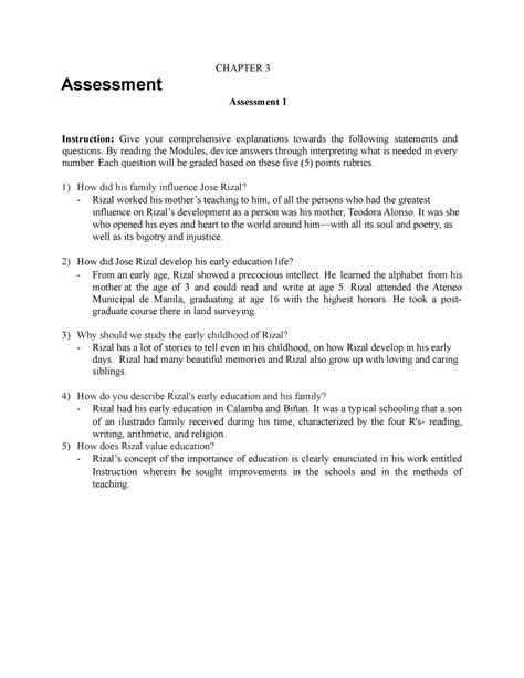 Chap Assess None Chapter Assessment Assessment Instruction