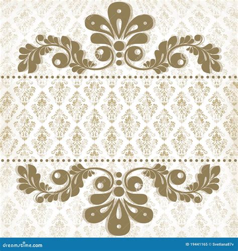 Vintage floral background stock vector. Illustration of background - 19441165