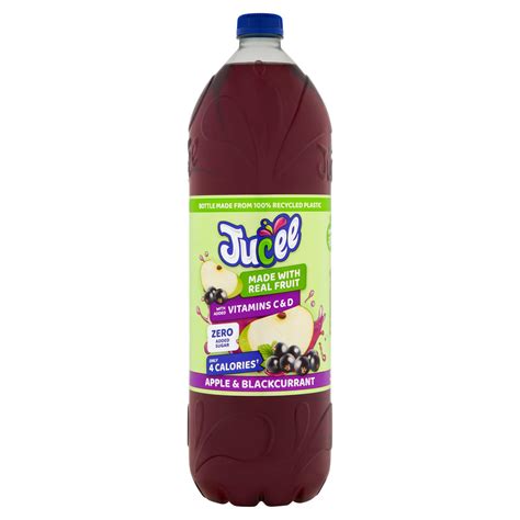 Jucee Apple Blackcurrant Litre Squash Cordial Iceland Foods