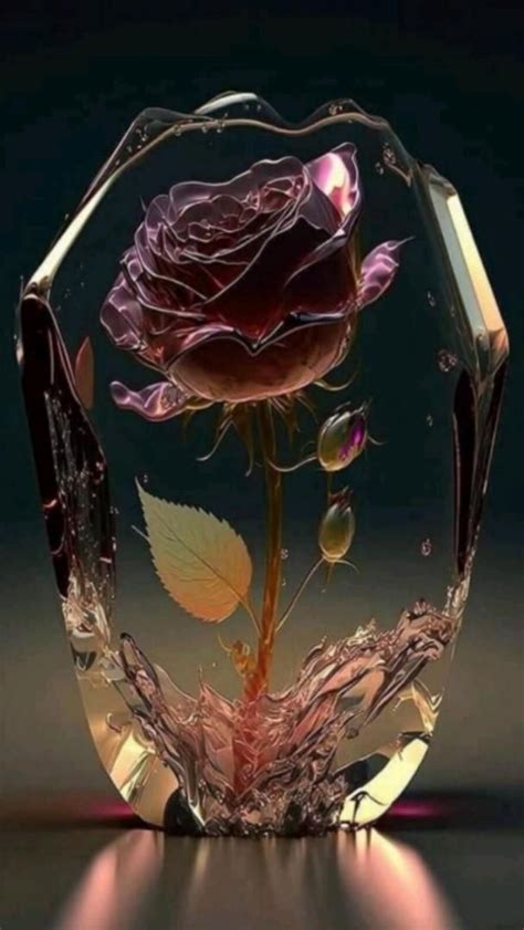 Creative Flower Pot with Red Rose