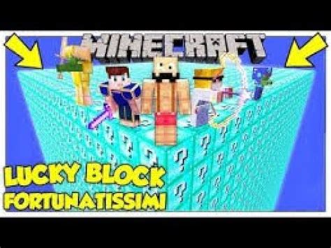 LA SFIDA DEI LUCKY BLOCK GIGANTI DI DIAMANTE Minecraft ITA YouTube