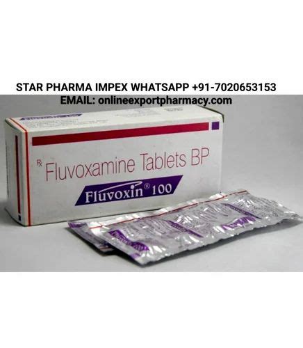 Fluvoxamine Meleate 50mg 100 Mg Tablets Intas Pharmaceuticals Ltd 10x10 Box At Rs 150 Stripe