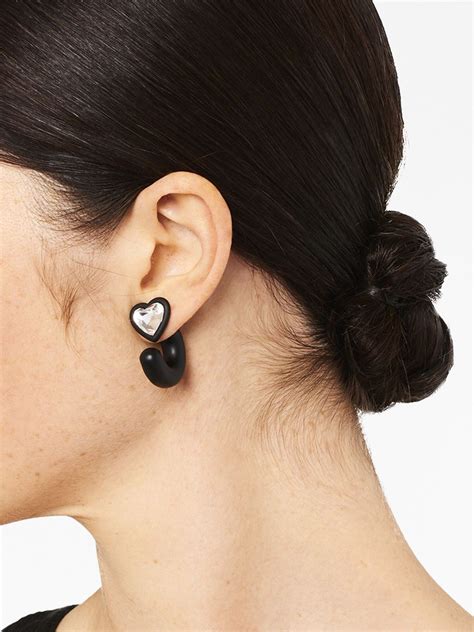 Marc Jacobs Heart Motif Earrings Farfetch