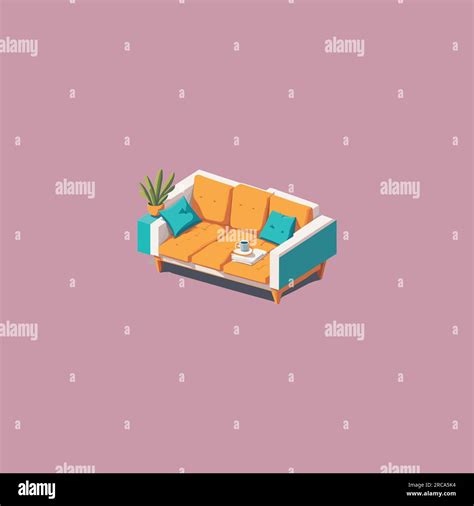 Modern Sofa Vector Sofa Illustration Furniture Vector Stock Vector