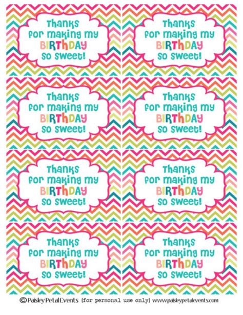 Free Printable Thank You For Coming Tags Template Printable Templates