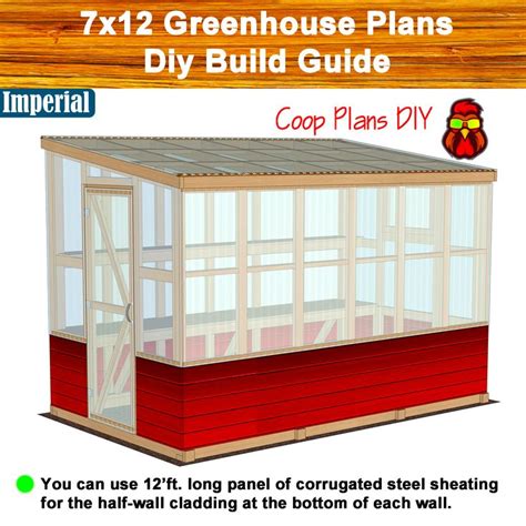 The Green House Plans Diy Build Guide Is Shown With Instructions For