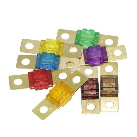 5pcs Ans Fuse 20a 30a 40a 50a 60a 70a 80a 100a 125a 150a 175a Anl Gold