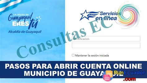 Pasos Para Abrir Cuenta Online Municipio De Guayaquil 2022