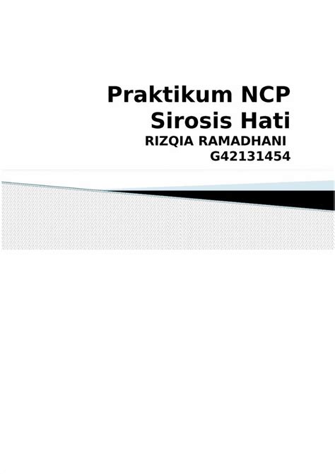 Pdf Ncp Sirosis Hati Dokumen Tips