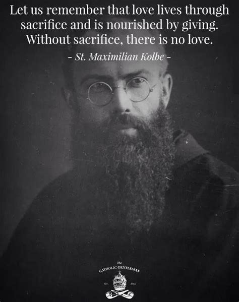 St Maximilian Kolbe Quotes Quotesgram