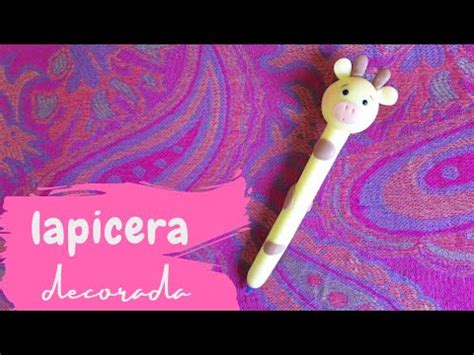 Decora Tu Lapicera Con Porcelana Fria Jirafa Paso A Paso En Porcelana