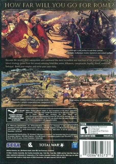 Total War Rome II Box Shot For PC GameFAQs